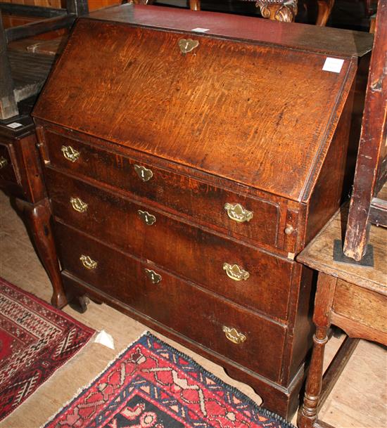 George III oak bureau